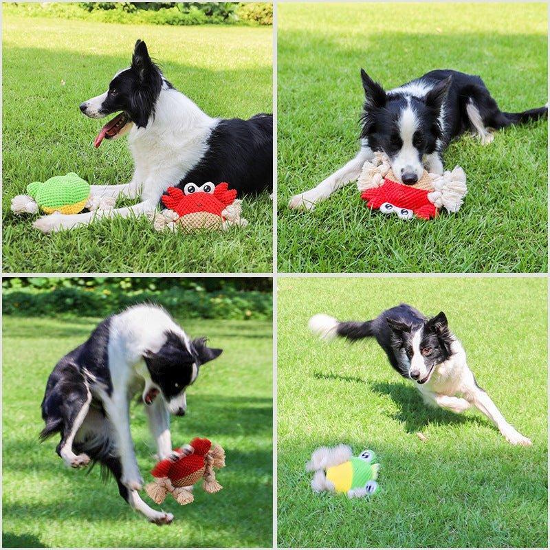 Durable Plush Dog Squeaky Chew Toys with Soft - iTalkPet