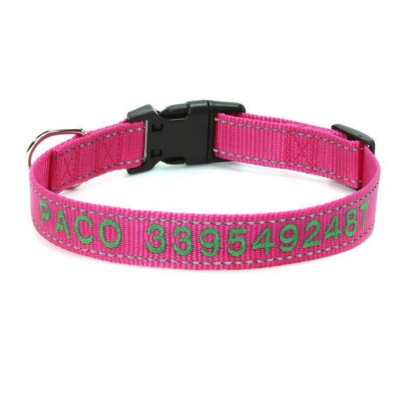 Personalized Dog Collar Reflective and Quick Release Buckle - iTalkPet