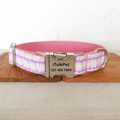 Enchanted Pink Personalized Dog Collar Set - iTalkPet