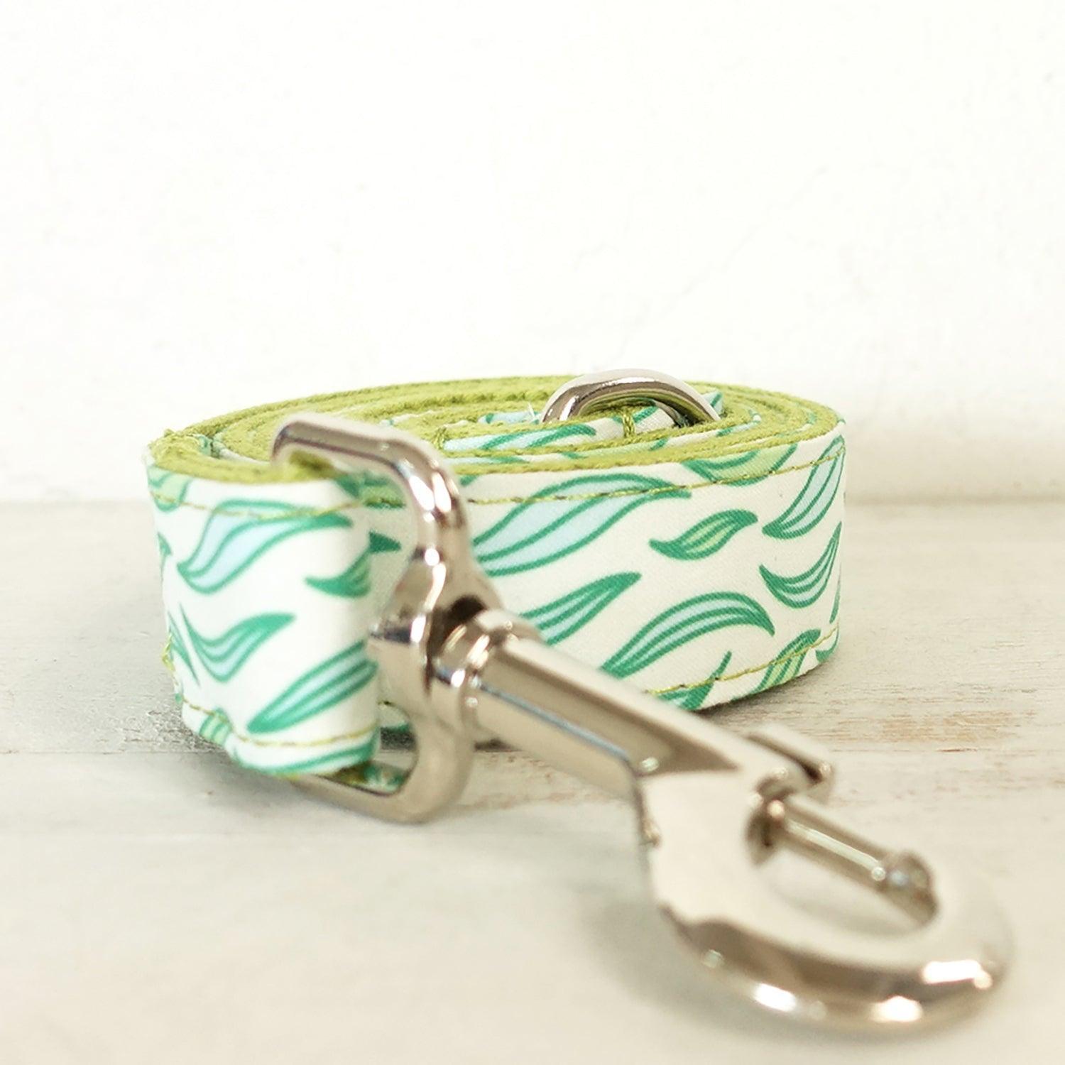 Floating Leaf Personalized Dog Collar Set - iTalkPet