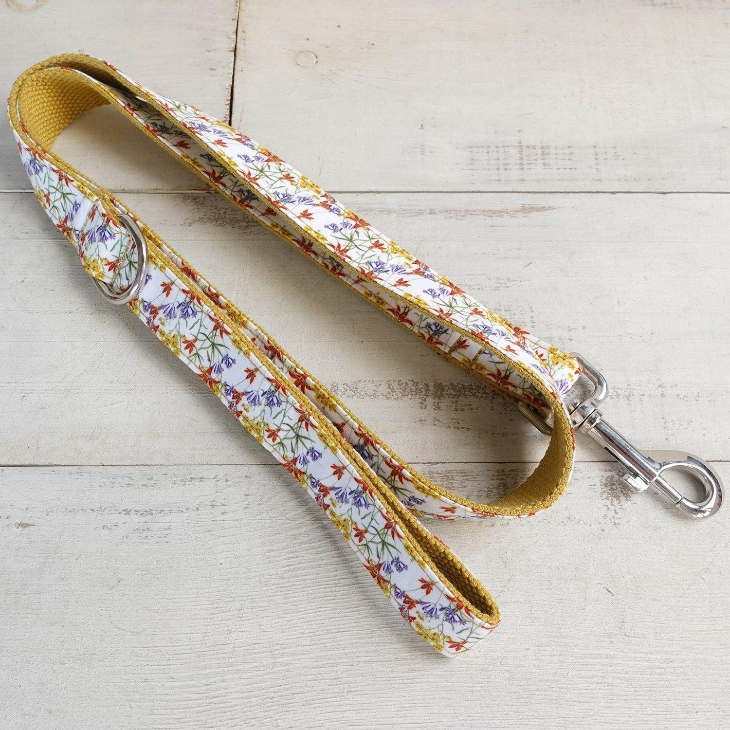 Flower Yellow Personalized Dog Collar Set - iTalkPet