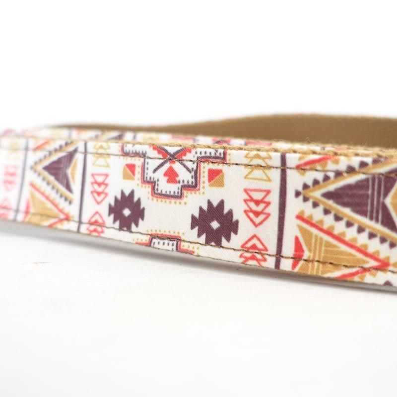 Folk Brown Personalized Dog Collar Set - iTalkPet