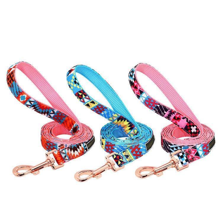 Girl Dog Cute Collar and Leash Sets with Flower - iTalkPet