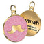 Gold Binding Mustache Round Personalized Dog Tag - iTalkPet
