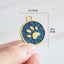 Gold Paw Personalized Pet ID Tag - iTalkPet