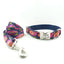Graffiti Navy Personalized Dog Collar Set - iTalkPet