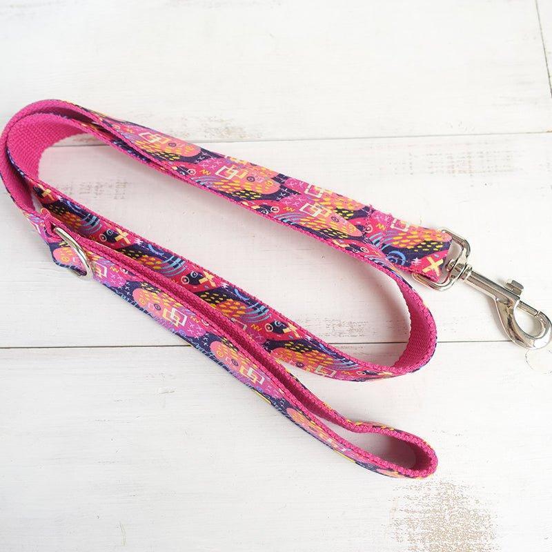 Graffiti Pink Personalized Dog Collar Set - iTalkPet
