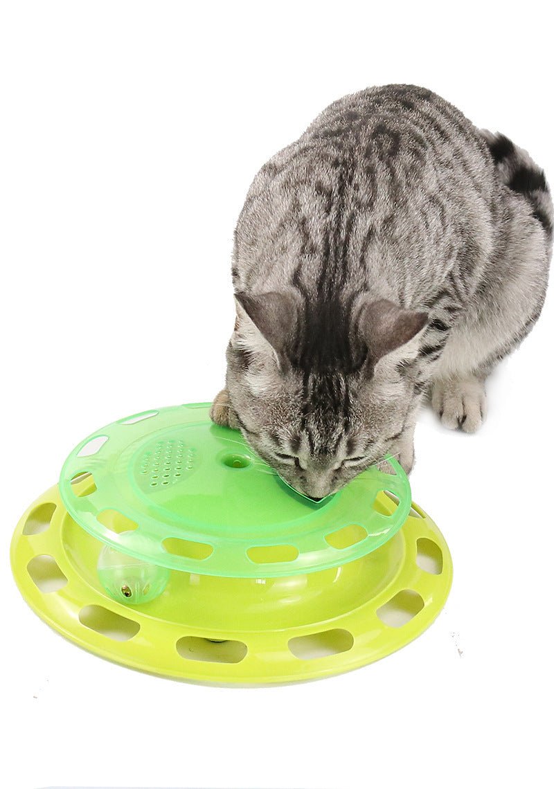 Green Catnip Chase Track Interactive Cat Toy - iTalkPet