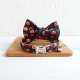 Halloween Personalized Cat Collar with Bow Tie - iTalkPet