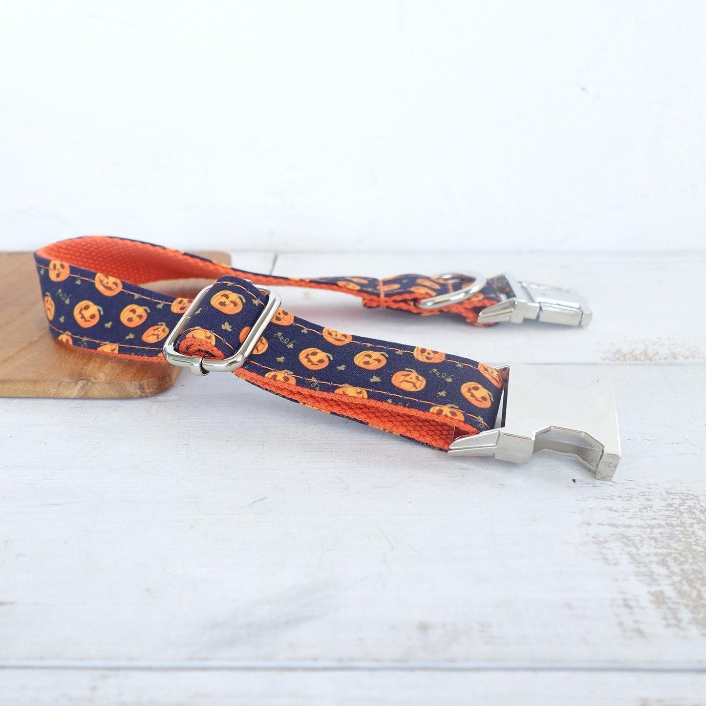 Helloween Pumpkin Personalized Dog Collar Set - iTalkPet