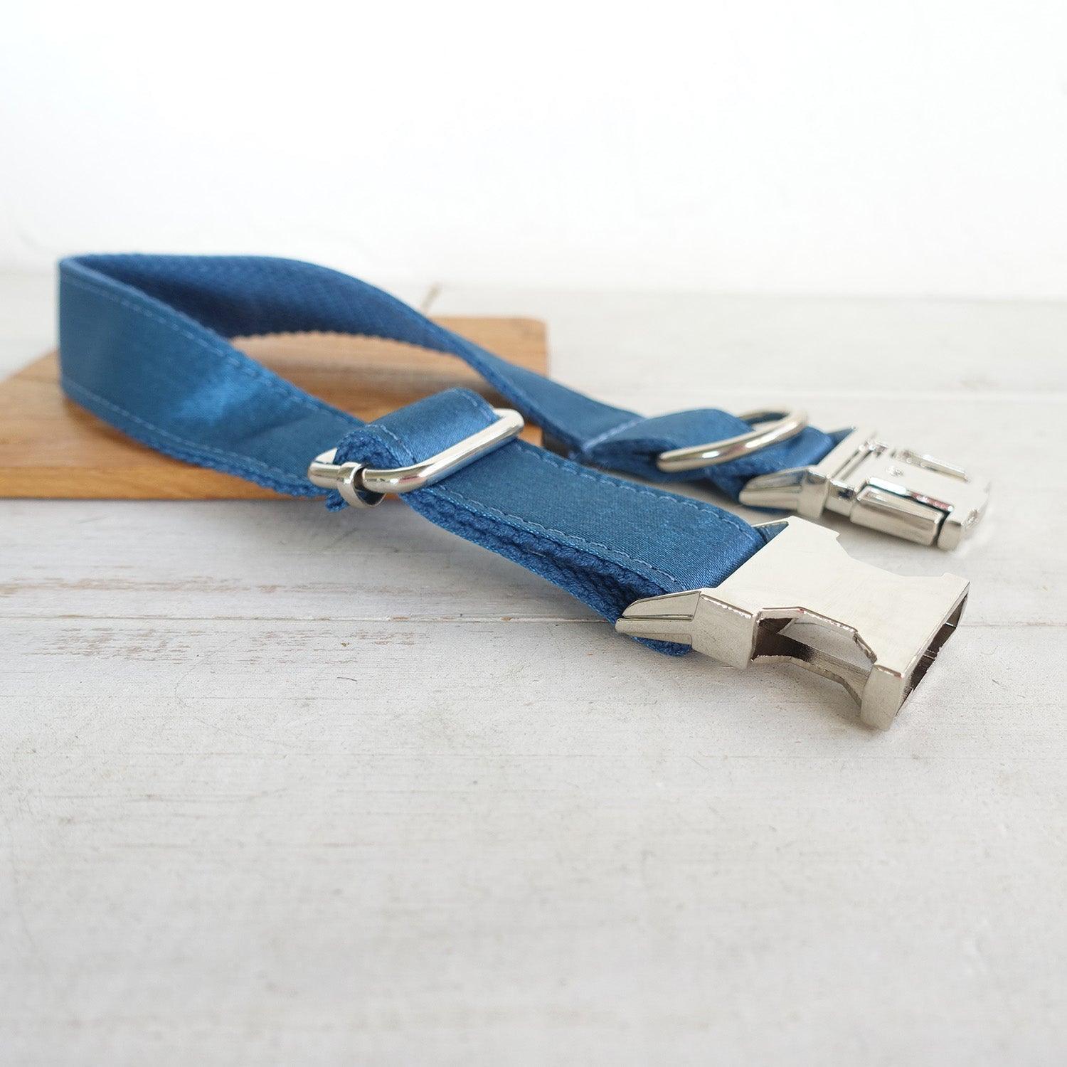 Ice Navy Personalized Dog Collar Set - iTalkPet