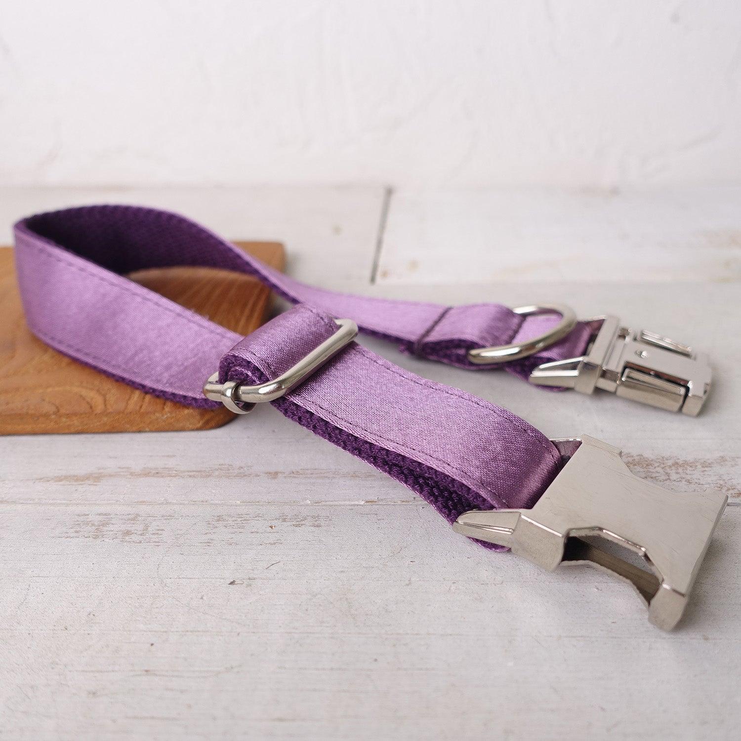 Ice Purple Personalized Dog Collar Set - iTalkPet