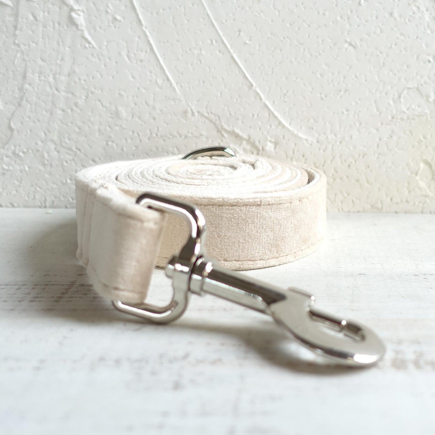 Milk White Personalized Dog Collar Set - iTalkPet