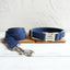 Navy Suit Personalized Dog Collar Set - iTalkPet