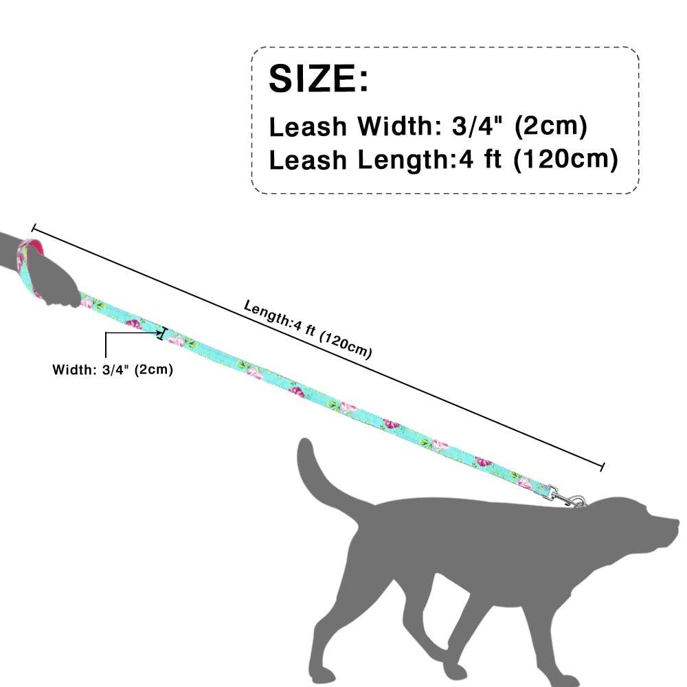 Nylon Printed Mesh Padded Pet Puppy Walking Leash - iTalkPet