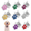 Paw Print Stainless Personalized Dog Tag - iTalkPet