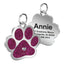 Paw Print Stainless Personalized Dog Tag - iTalkPet