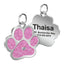 Paw Print Stainless Personalized Dog Tag - iTalkPet