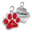 Paw Print Stainless Personalized Dog Tag - iTalkPet