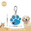 Paw Shape Personalized Pet ID Tag with Crystals - iTalkPet