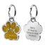 Paw Sparkly Shape Stainless Steel Dog ID Tag - iTalkPet