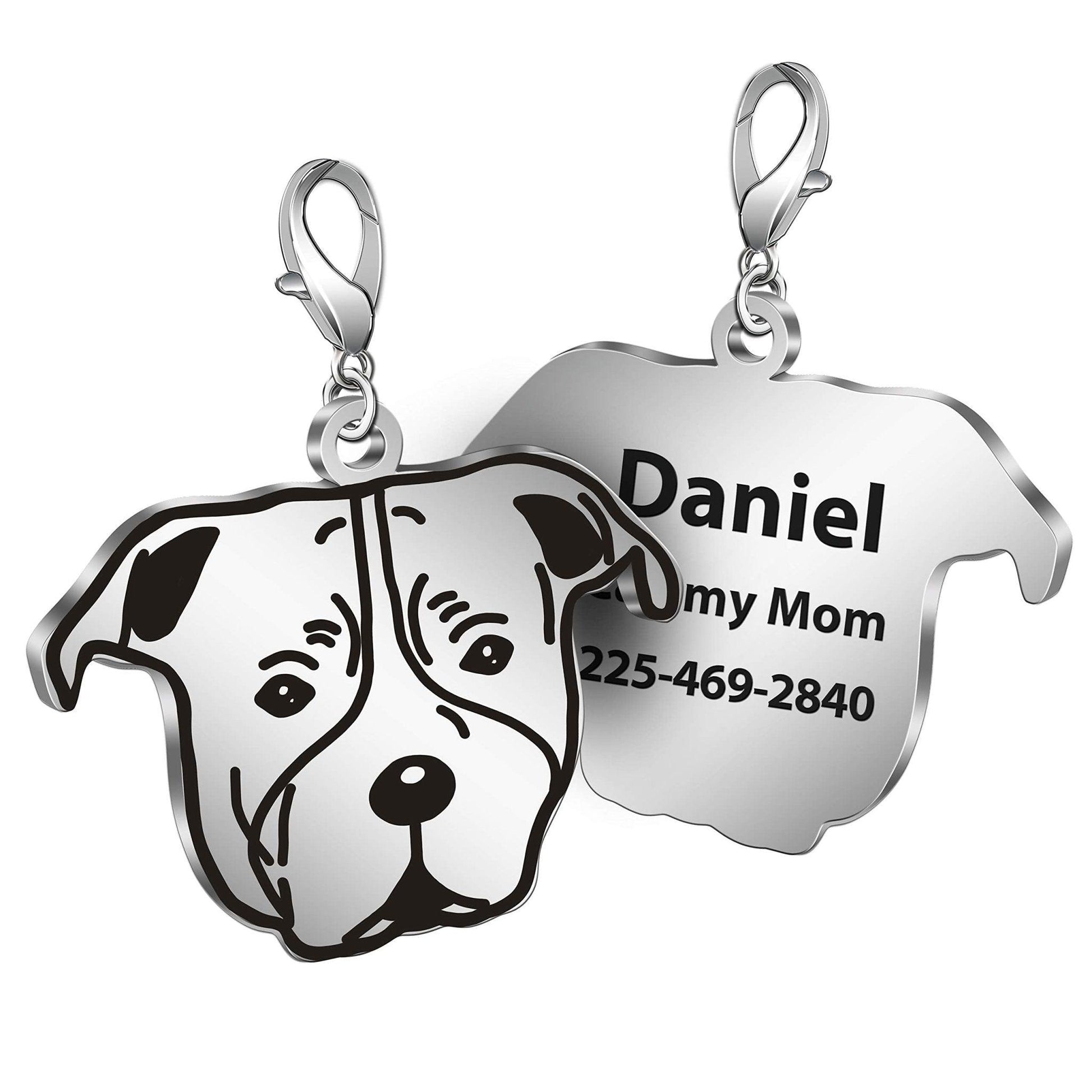 Personalized Custom Engraved Dog ID Tags with Multi-Shapes - iTalkPet