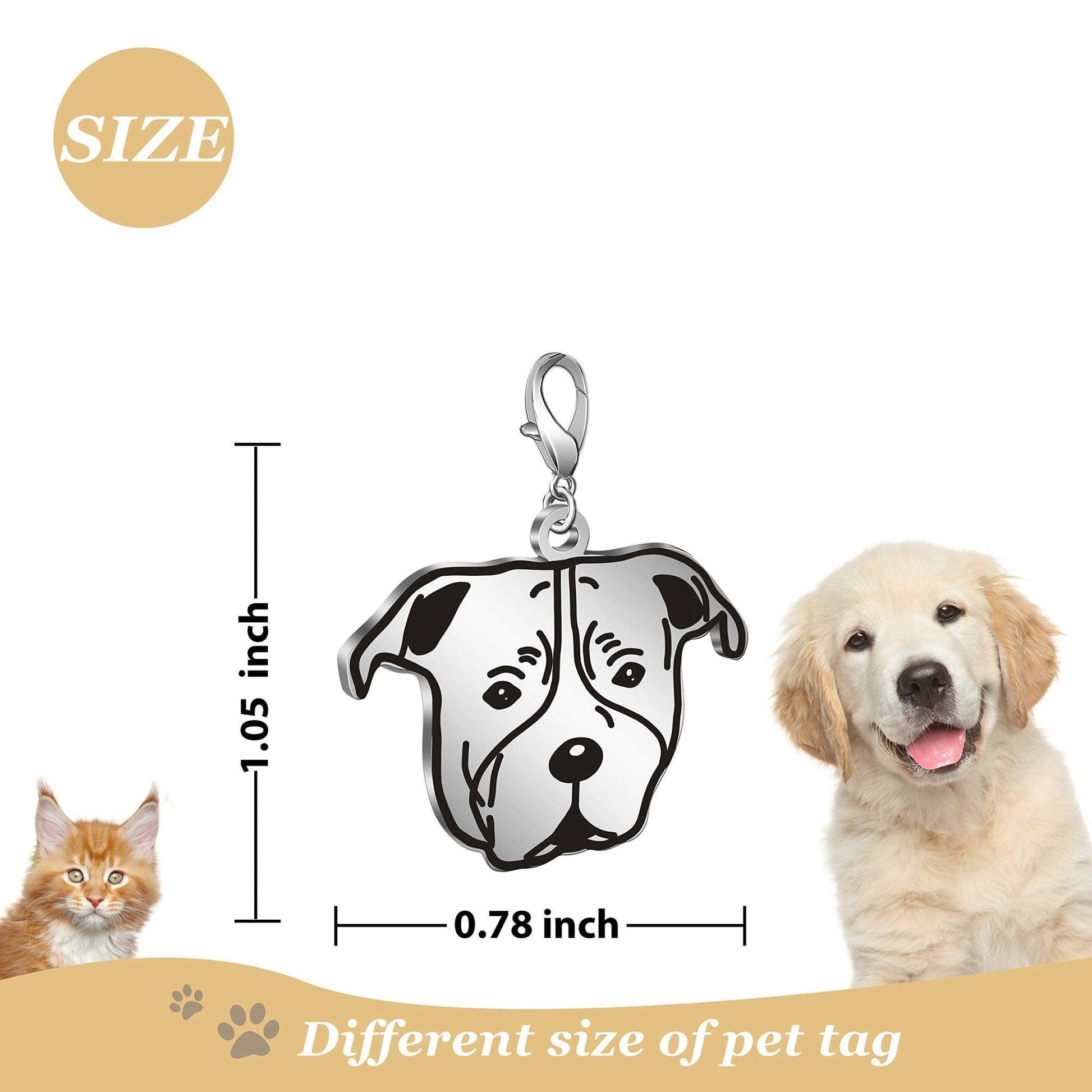 Personalized Custom Engraved Dog ID Tags with Multi-Shapes - iTalkPet