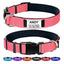 Personalized Dog Collar - Reflective Nylon Dog Collar with Engraved Name Plate - iTalkPet