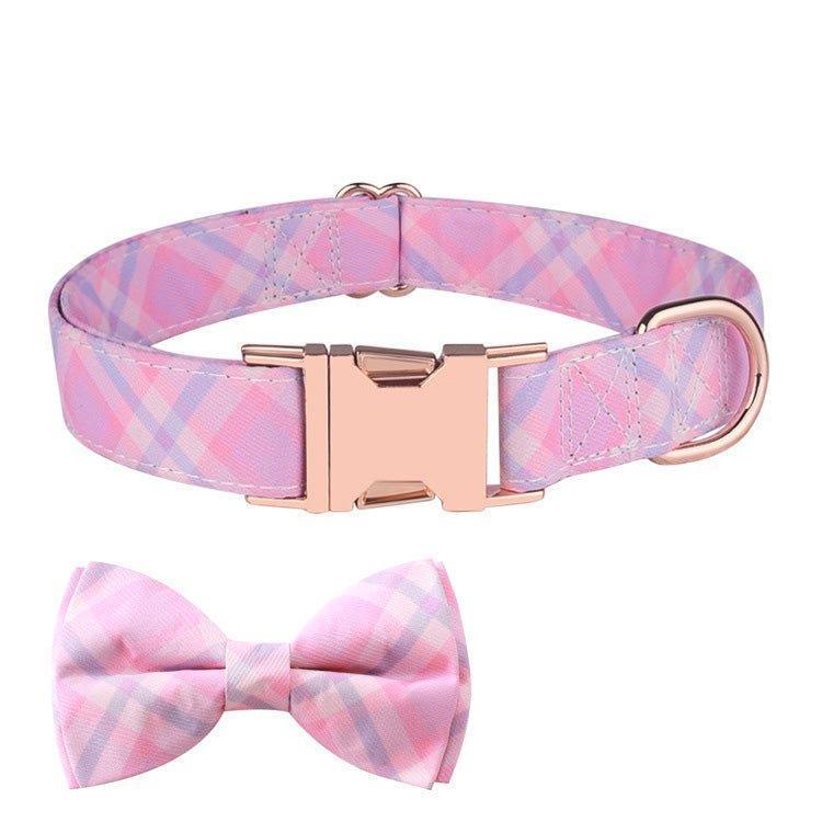 Personalized Female Dog Collar with Bow Tie - iTalkPet