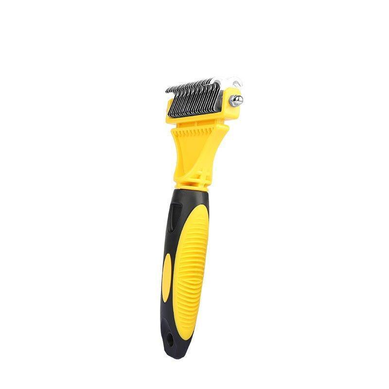 Pet Grooming & Deshedding Brush Double-Sided - iTalkPet