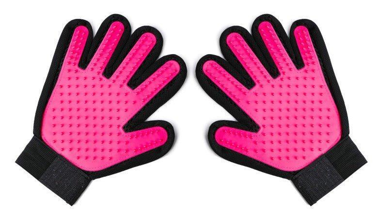 Pet Grooming Glove Gentle Deshedding Brush Glove - 1 Pair - iTalkPet