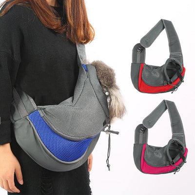 Pet Sling Carrier Mesh Adjustable Dog Satchel Carrier Bag - iTalkPet