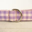 Pink Purple Plaid Personalized Dog Collar Set - iTalkPet