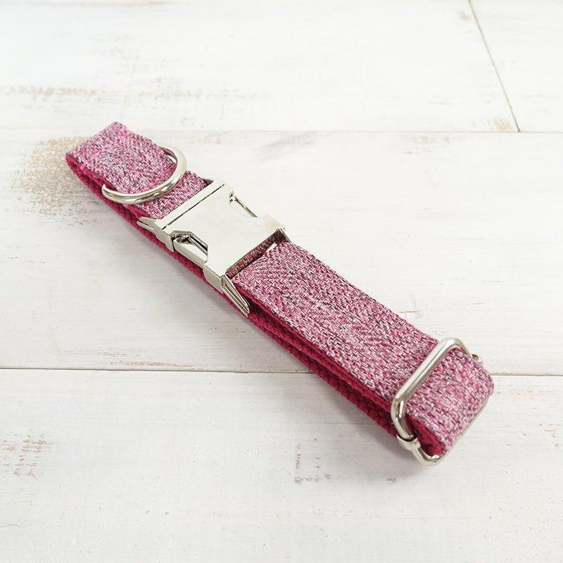 Pink Suit Personalized Dog Collar Set - iTalkPet