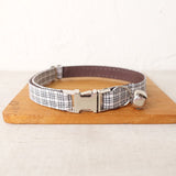 Plaid Personalized Cat Collar with Bow Tie - iTalkPet