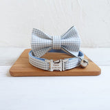 Plaid Personalized Cat Collar with Bow Tie - iTalkPet