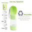 Portable Dog Water Bottle for Walking - Dog Travel Water Dispenser with Food Container - iTalkPet