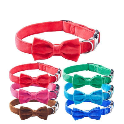 Quick Release Adjustable Custom Cat Collar with Bow Tie - iTalkPet