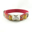 Red Bohemian Personalized Dog Collar Set - iTalkPet