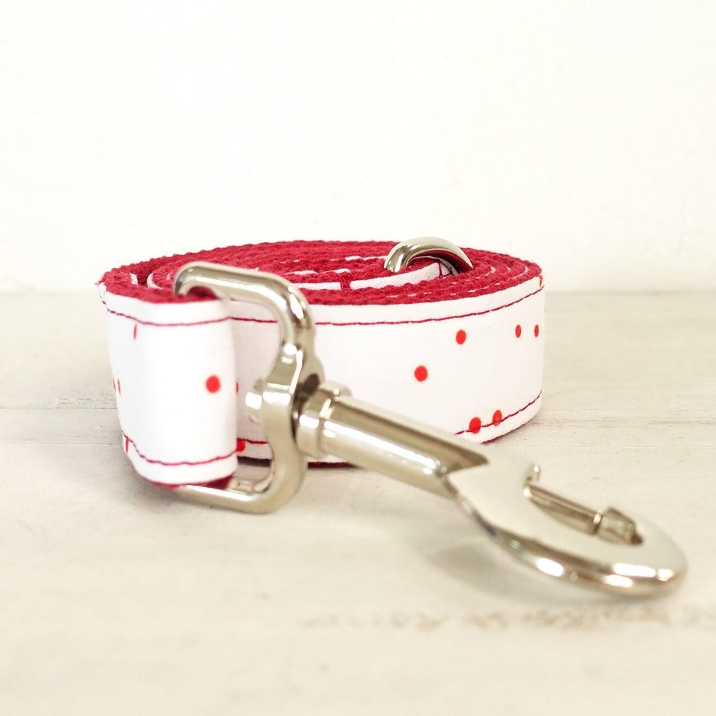 Red Ink White Personalized Dog Collar Set - iTalkPet