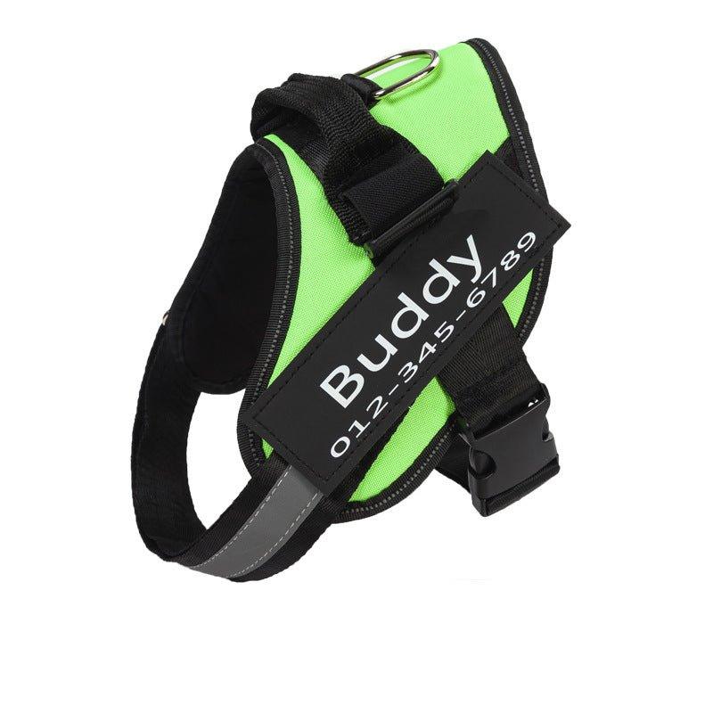 Reflective Breathable Adjustable Pet Harness Custom Dog Harness NO PULL - iTalkPet