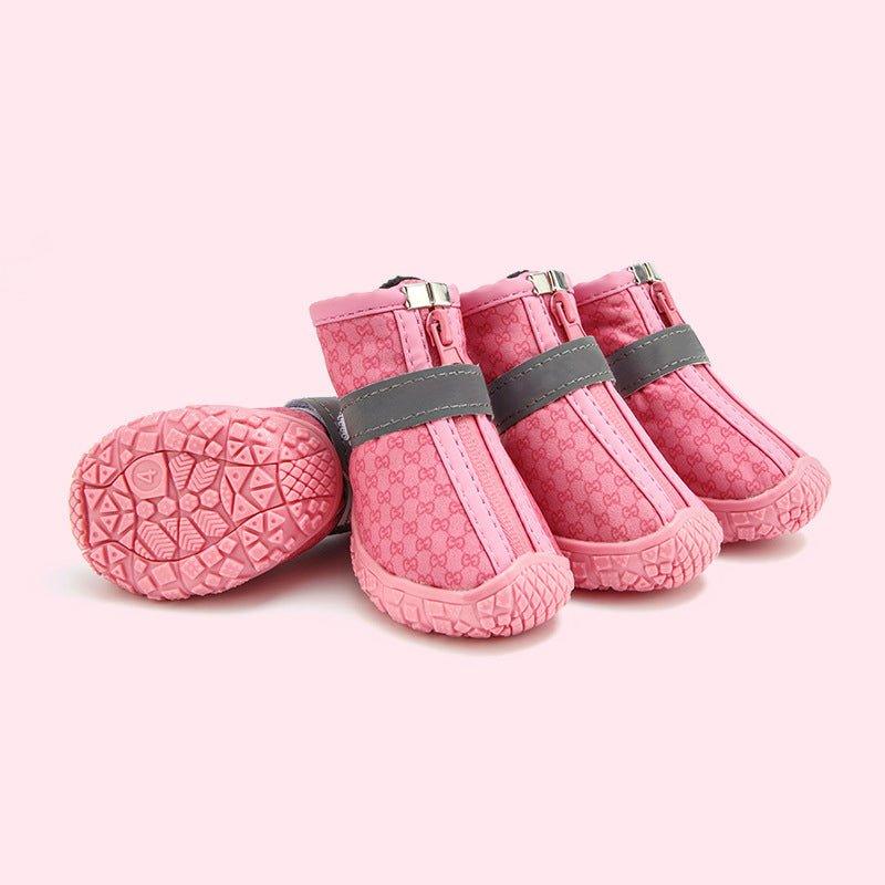 Reflective Small Dogs Boot - 4 PCS Waterproof Puppy Shoes - iTalkPet