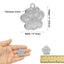 Rhinestone Paw Print Custom Pet ID Tags - Stainless Steel Personalized Engrave Dog ID Tag - iTalkPet