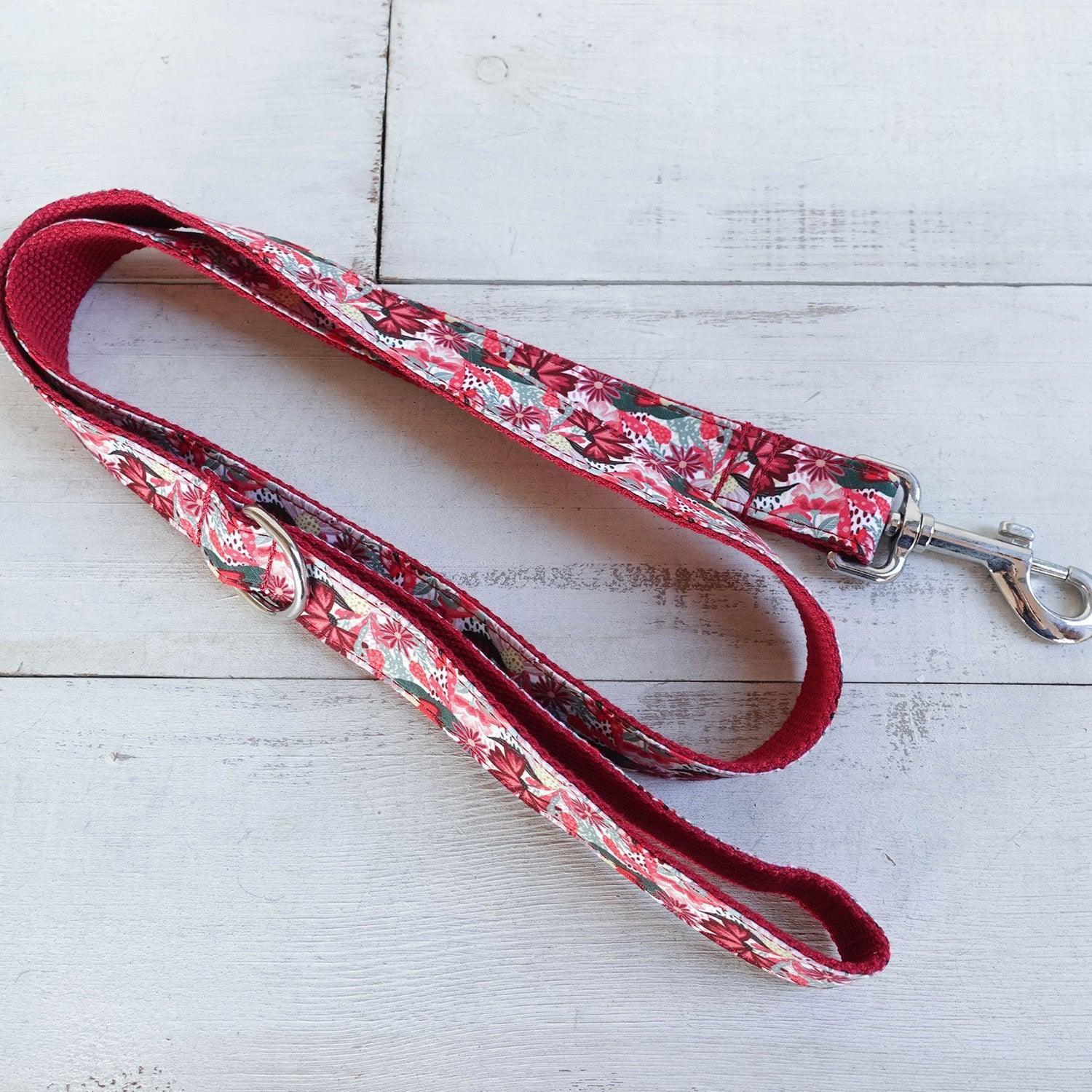 Rosa Red Personalized Dog Collar Set - iTalkPet