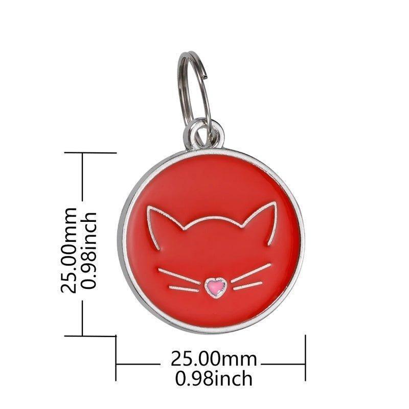 Round Personalized Cat ID Tag - iTalkPet