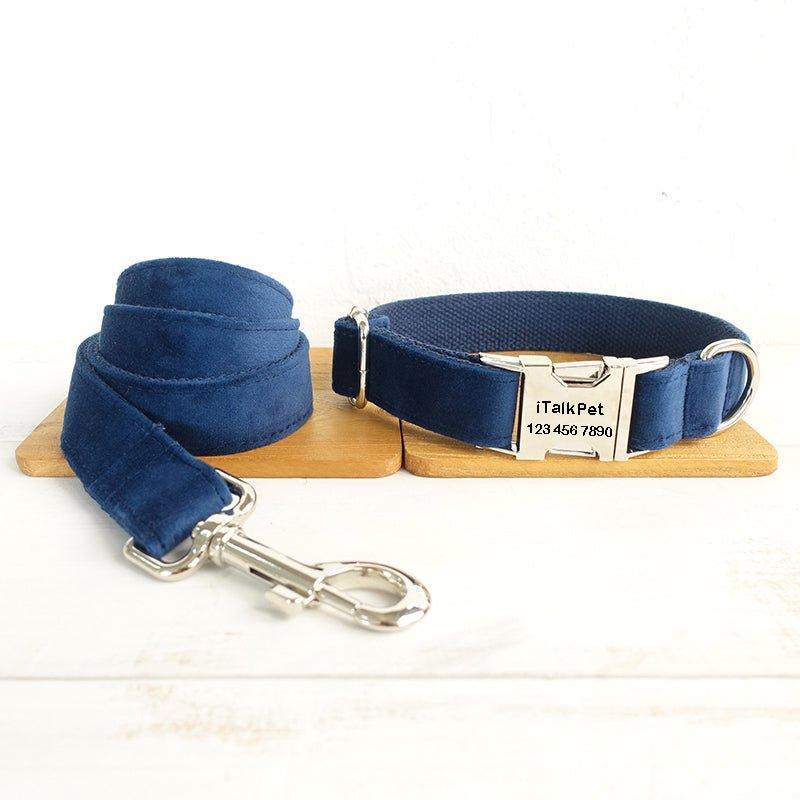 Sapphire Personalized Dog Collar Set - iTalkPet