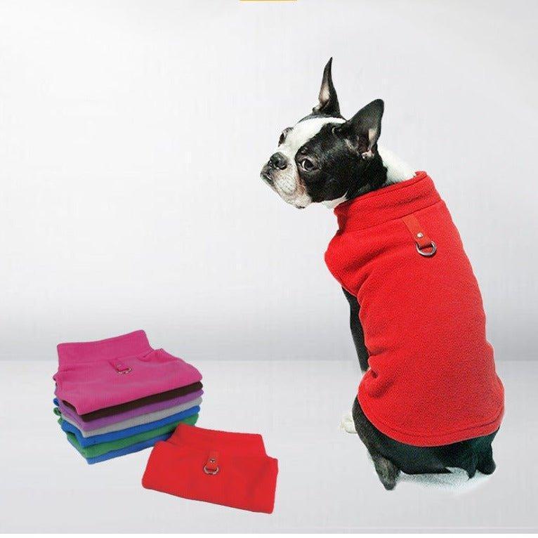Soft Fleece Vest Dog Sweater - Warm Pullover Fleece Dog Jacket - iTalkPet