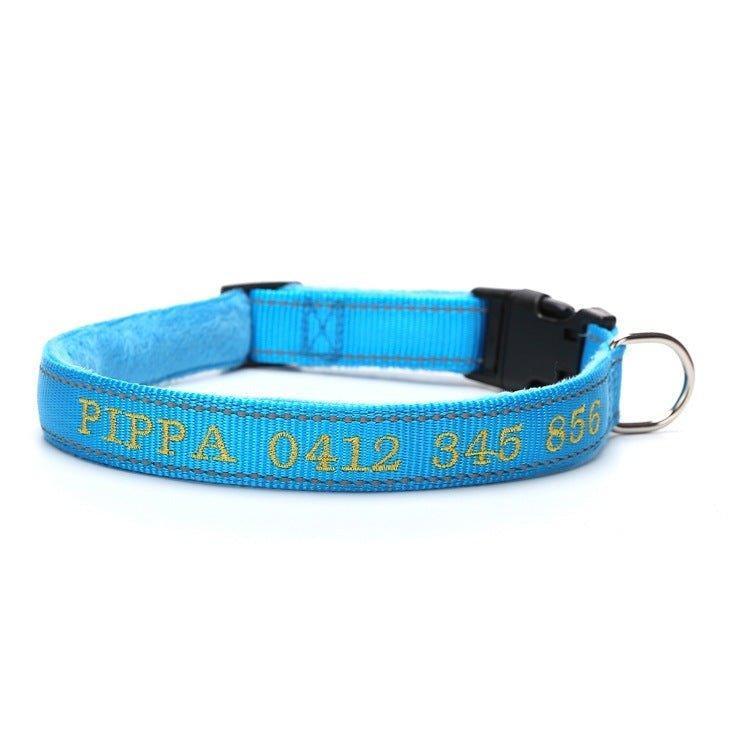 Soft Personalized Dog Collar - Quick Release Buckle and D-Ring - iTalkPet