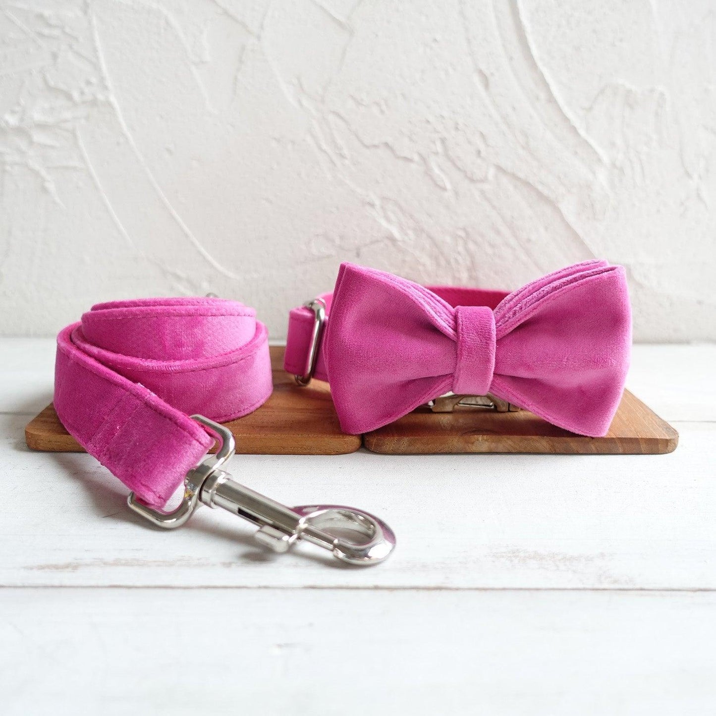 Soft Pink Personalized Dog Collar Set - iTalkPet