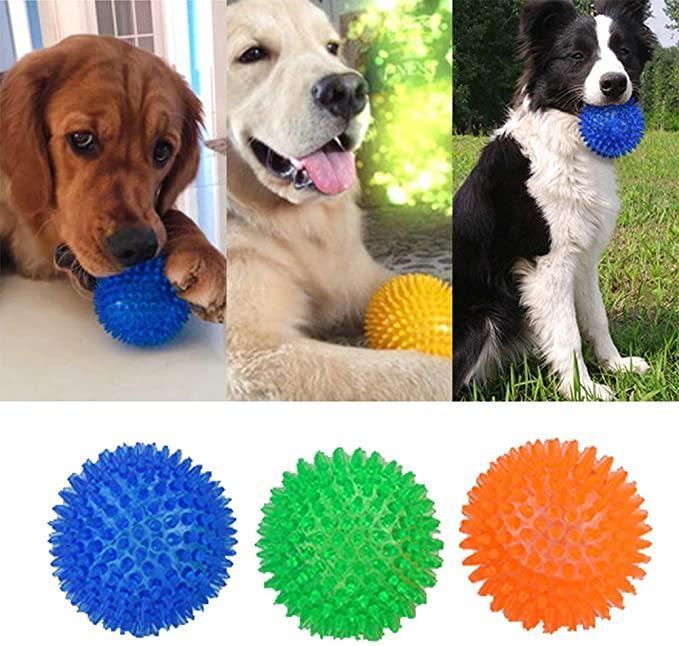 3 PCS Squeaky Balls Pet Chew Toy Fetch Ball for Dog - iTalkPet